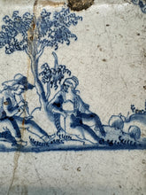 Load image into Gallery viewer, T46) nice delft pastoral tile, 18 th century
