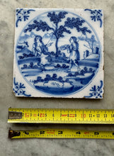Load image into Gallery viewer, T49)18th century tile with shepherds scene
