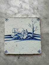 Load image into Gallery viewer, T48)nice early 18 th century tile with couple
