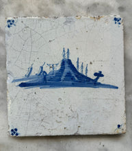 Load image into Gallery viewer, T68)17 th century tile with island and gallows
