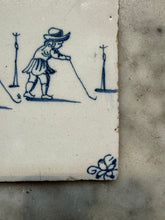Afbeelding in Gallery-weergave laden, T41) tile with children playing golf
