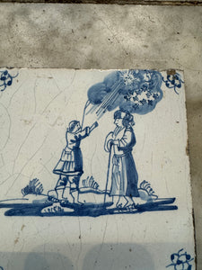 T55) delft 18 th century bible tile