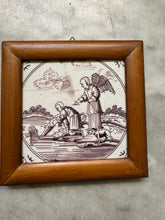 Load image into Gallery viewer, T123)bible tile manganese with angel
