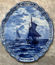 Afbeelding in Gallery-weergave laden, Royal Delft plaquette with ship after Mesdag
