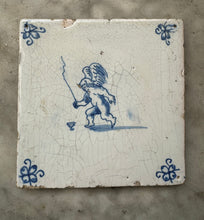 Load image into Gallery viewer, T23)delft tile with angel
