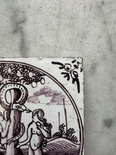 Afbeelding in Gallery-weergave laden, T98 Delft 18 th century bible tile Adam and Eve
