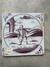 Load image into Gallery viewer, T115) Nice Delft bible tile David and Goliath
