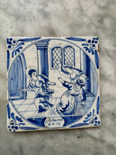 Afbeelding in Gallery-weergave laden, T148) bibical 18 th century delft tile
