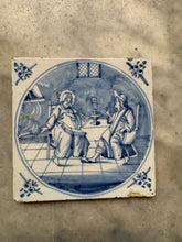 Afbeelding in Gallery-weergave laden, T118) Delft bibical tile with Jesus
