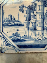 Load image into Gallery viewer, T37) 18 th century Delft tile landscape
