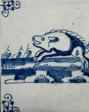 Load image into Gallery viewer, T93)18 th century delft tile tile with wild boar
