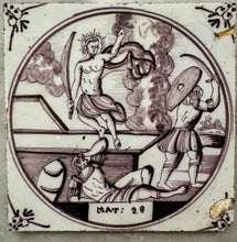 Load image into Gallery viewer, T77)18 th century bible tile
