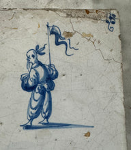 Load image into Gallery viewer, T66) delft (Haarlem ) tile with Chinese/ Japanese figure
