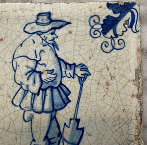 T87) 17 th century man working