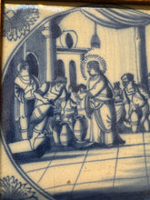 Load image into Gallery viewer, T133)delft bibical tile Jesus turning water into wine
