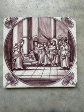 Load image into Gallery viewer, T104 bibical delft  18 th century tile
