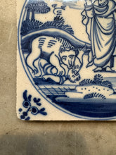 Load image into Gallery viewer, T122) bibical delft 18 th century tile
