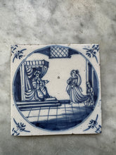 Load image into Gallery viewer, T158)Bible delft tile , 18 th century
