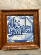 Load image into Gallery viewer, T133)delft bibical tile Jesus turning water into wine

