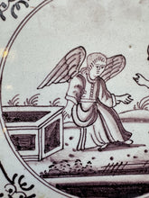 Load image into Gallery viewer, T101)Delft bible tile 18 th century with angel
