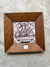 Load image into Gallery viewer, T109)bible delft tile Samson , 18 th century
