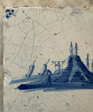 Load image into Gallery viewer, T68)17 th century tile with island and gallows
