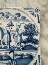 Afbeelding in Gallery-weergave laden, T149)nice late 18 th century slipware delft bibical tile
