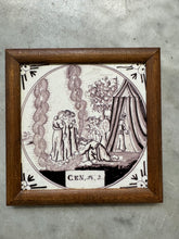 Load image into Gallery viewer, T130)bible delft tile , 18 th century
