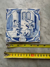 Afbeelding in Gallery-weergave laden, T148) bibical 18 th century delft tile
