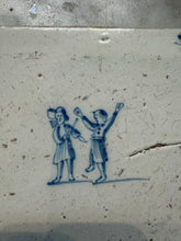 Load image into Gallery viewer, T83) 17 th century tile children playing , dancing
