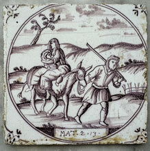 Load image into Gallery viewer, T76)bible tile with flight from Egypt
