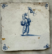 Load image into Gallery viewer, T66) delft (Haarlem ) tile with Chinese/ Japanese figure
