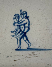Afbeelding in Gallery-weergave laden, T88)18 th century tile , Children playing
