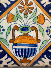 Load image into Gallery viewer, T36) 17 th century nice flowervase tile

