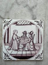 Load image into Gallery viewer, T100) delft bible 18 th century tile
