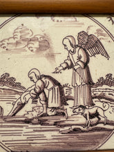 Load image into Gallery viewer, T123)bible tile manganese with angel
