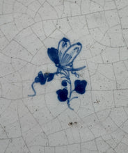 Load image into Gallery viewer, T92)17 th century delft tile with butterfly
