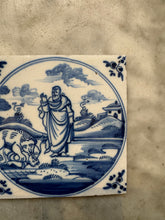 Load image into Gallery viewer, T122) bibical delft 18 th century tile
