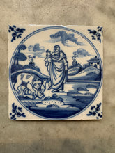 Load image into Gallery viewer, T122) bibical delft 18 th century tile
