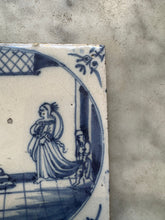 Load image into Gallery viewer, T158)Bible delft tile , 18 th century
