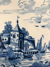 Load image into Gallery viewer, 18 th century delft handpainted dutch tile with landscape
