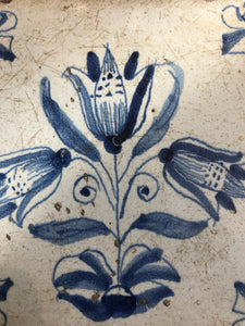 Nice 17th century flower tile