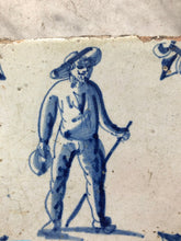 Load image into Gallery viewer, 17 th century delft tile with farmer
