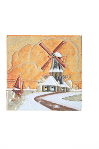Royal Delft handpainted dutch windmill