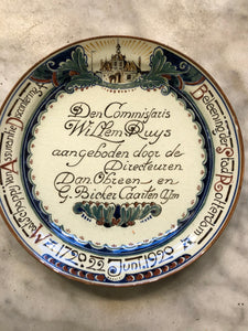 Rare Royal Delft handpainted dutch plate
