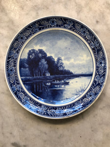 Royal Delft handpainted dutch plate with landscape