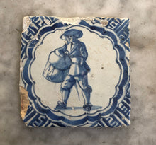 Load image into Gallery viewer, Handpainted Dutch Delft Tile Drummerboy
