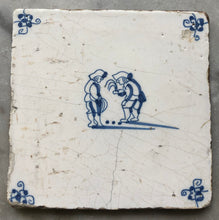 Load image into Gallery viewer, Dutch delft handpainted dutch tile with children playing
