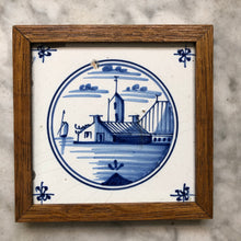 Load image into Gallery viewer, delft handpainted dutch tile with landscape
