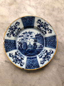 Delft  18 th century handpainted dutch plate